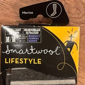 Smartwool Lifestyle Merino Wool Socks - Black and Cream